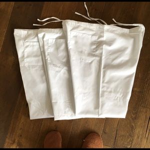 White Medical Scrubs-4 Pairs